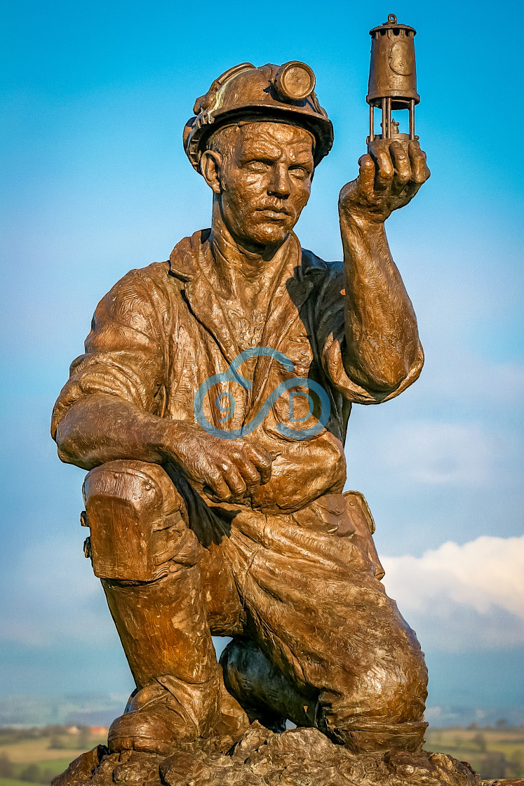 "Silverhill Miner Statue" stock image