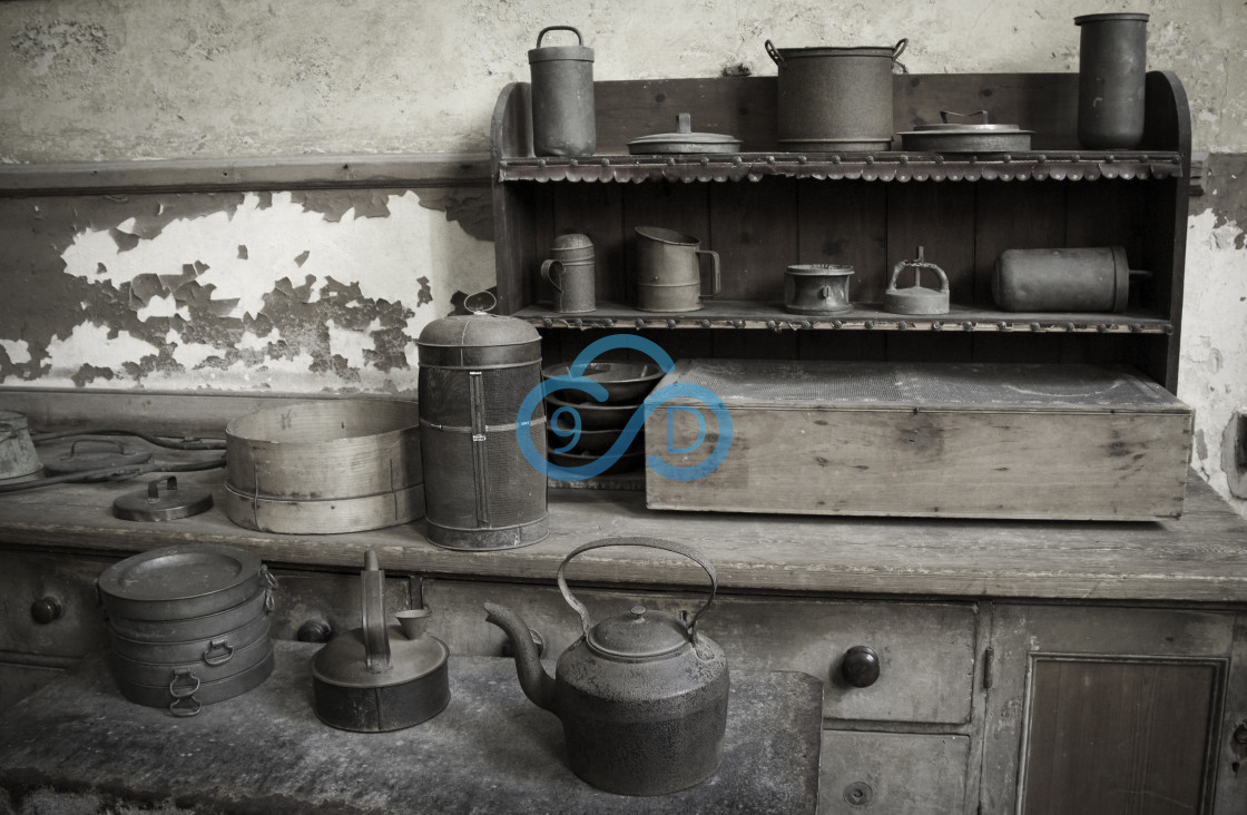 "Old Kitchen Utensils" stock image