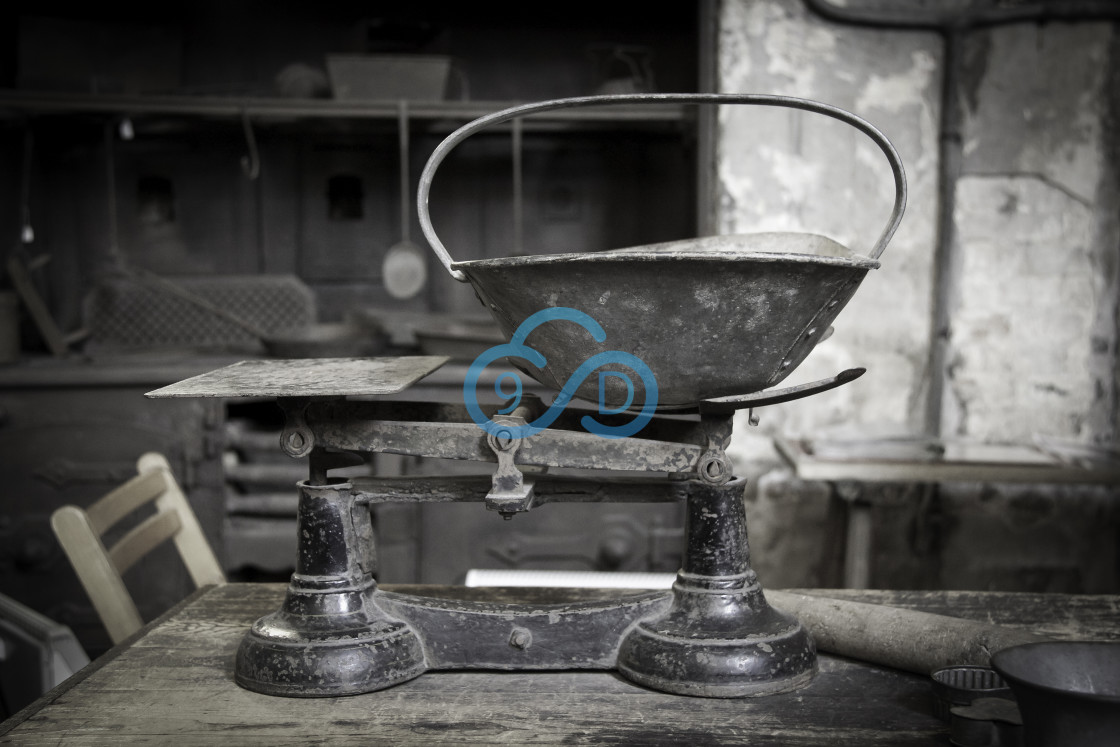 "Old Kitchen Weighing Scales" stock image