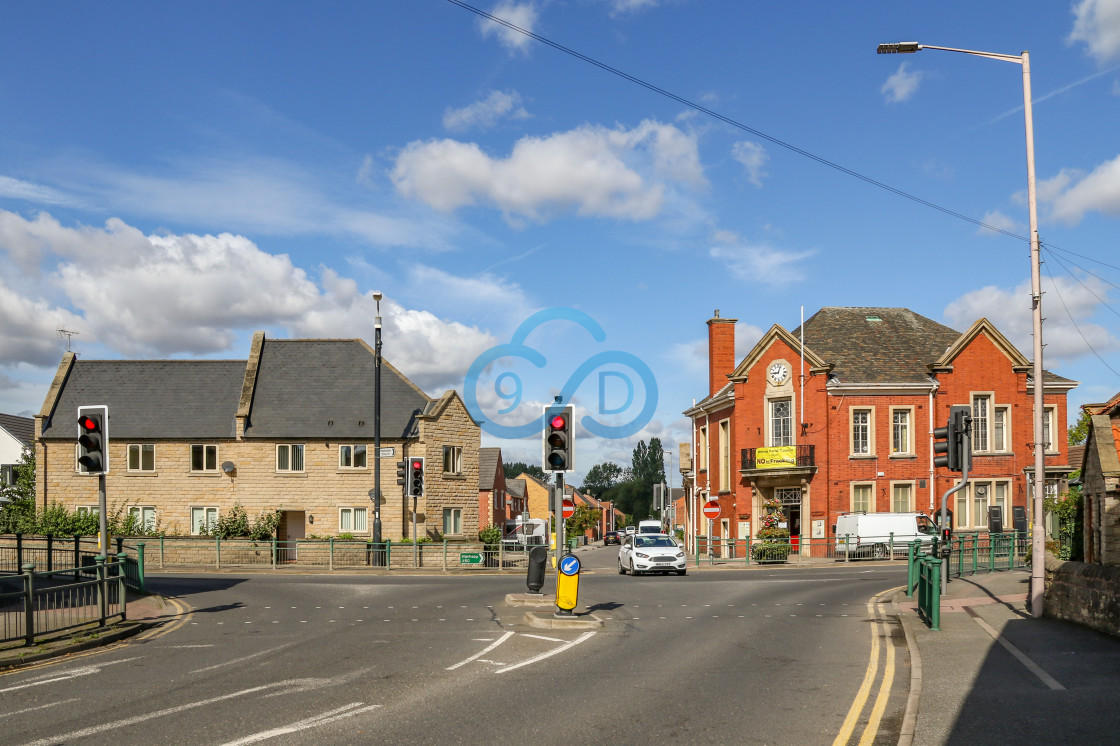 "The Town Hall, Market Warsop" by Julian Wright - $6.34 "The Town Hall, Market Warsop" stock image