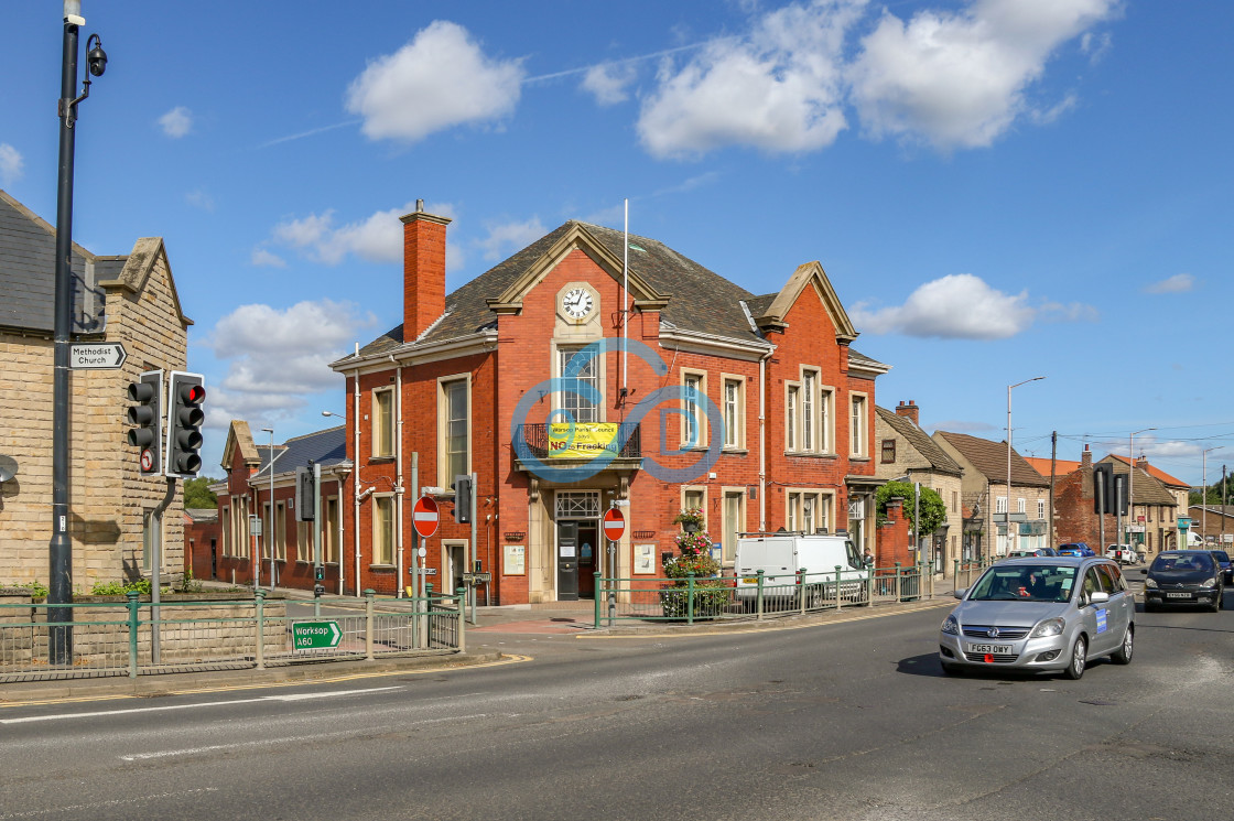 "The Town Hall, Market Warsop" by Julian Wright - $6.03 "The Town Hall, Market Warsop" stock image