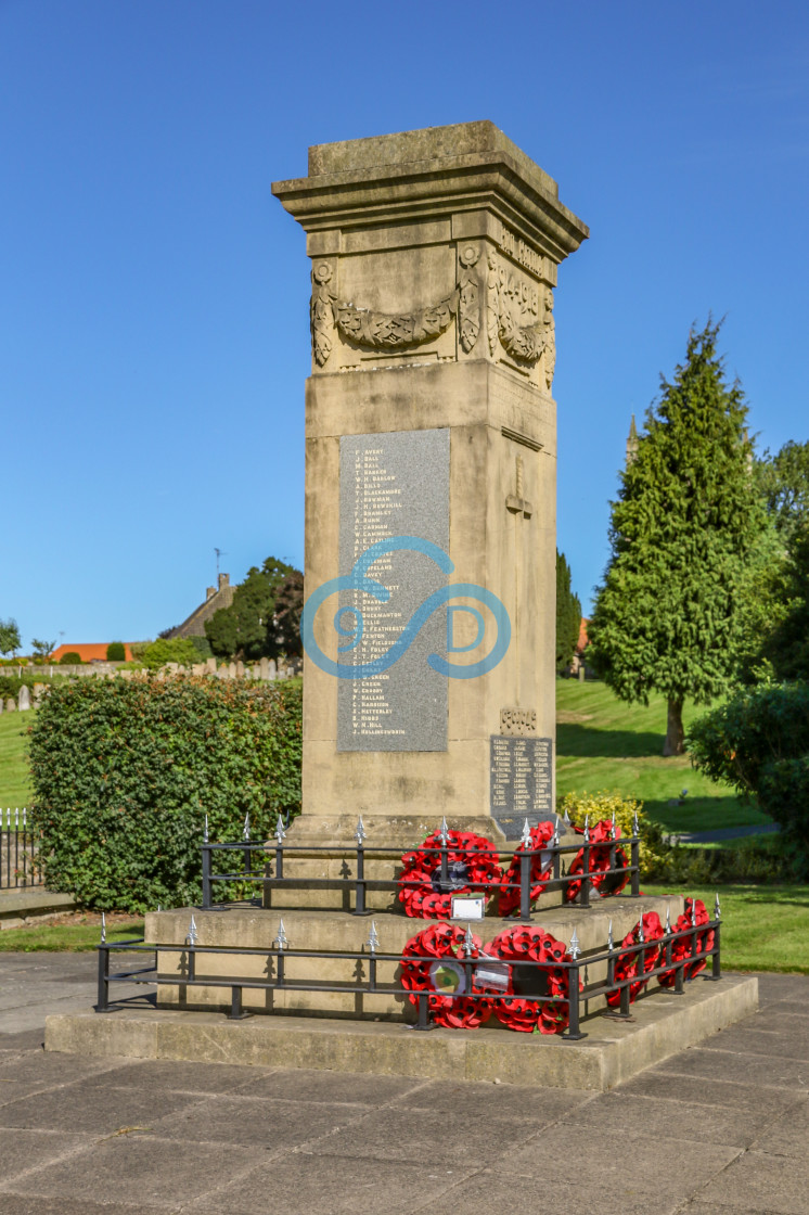 "War Memorial, Market Warsop" stock image