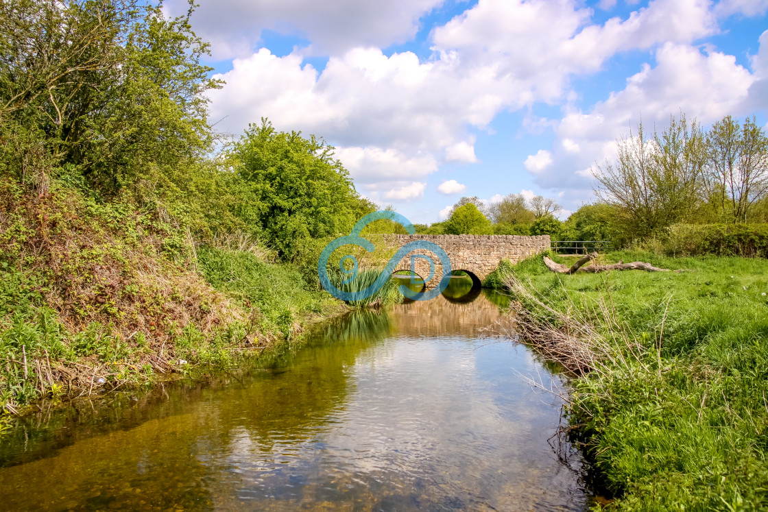 "Hammerwater Bridge, Market Warsop" stock image