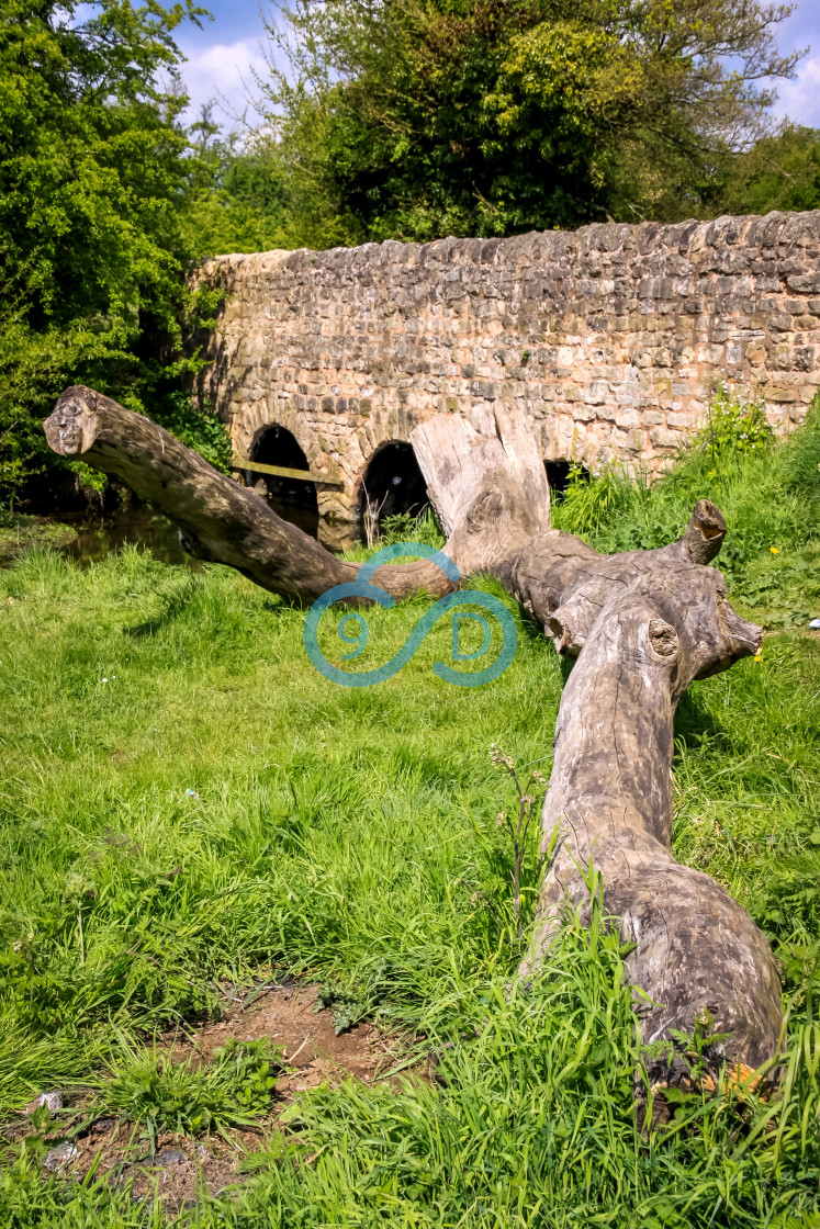 "Hammerwater Bridge, Market Warsop" stock image