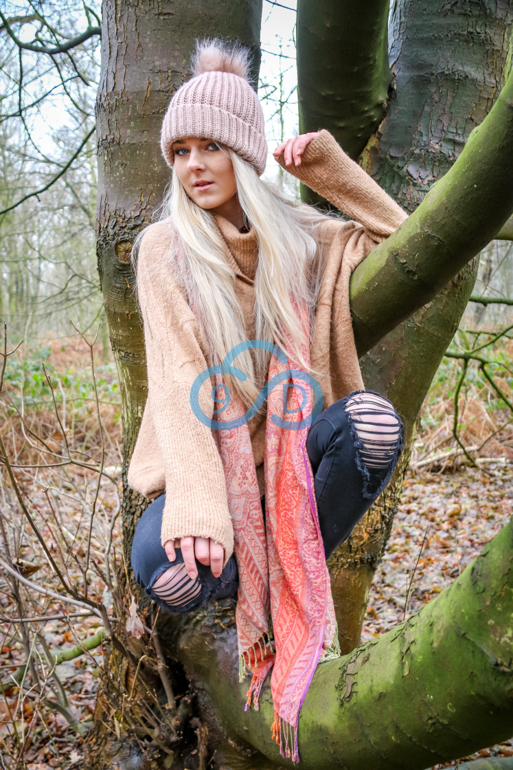 "Woodland Girl" stock image