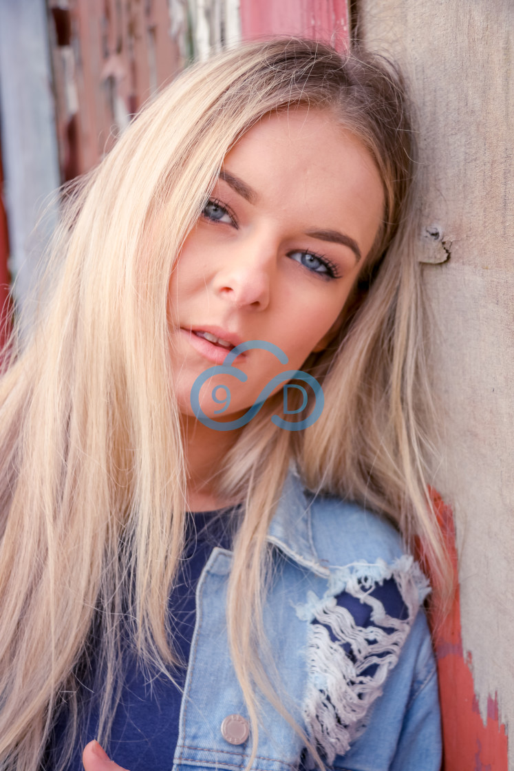 "Denim Blonde" stock image