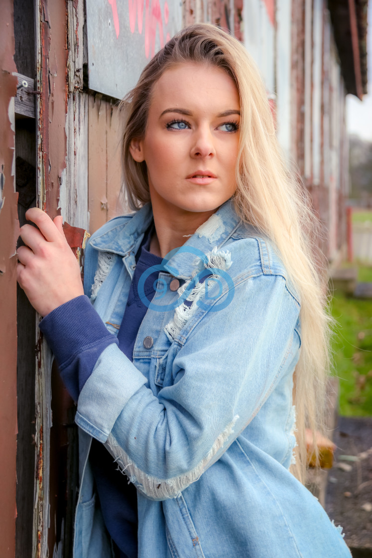 "Denim Blonde" stock image