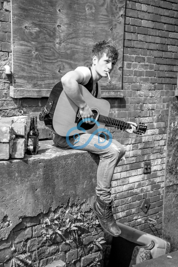 "Rebel Musician" stock image