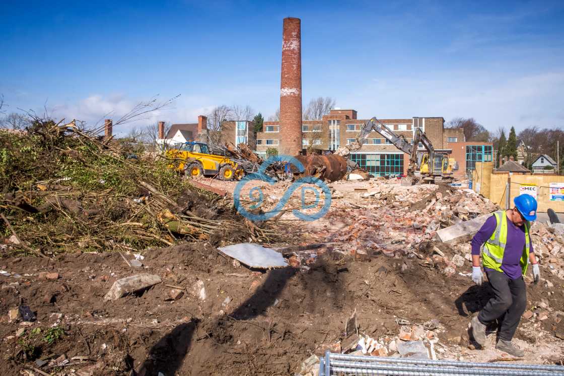 "Mansfield General Hospital Demolition" stock image