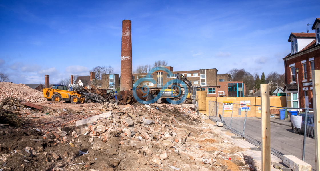 "Mansfield General Hospital Demolition" stock image