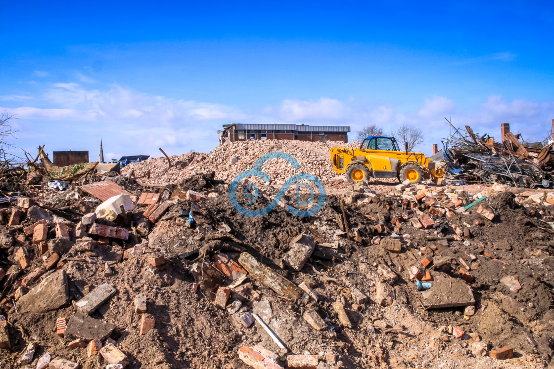 "Mansfield General Hospital Demolition" stock image