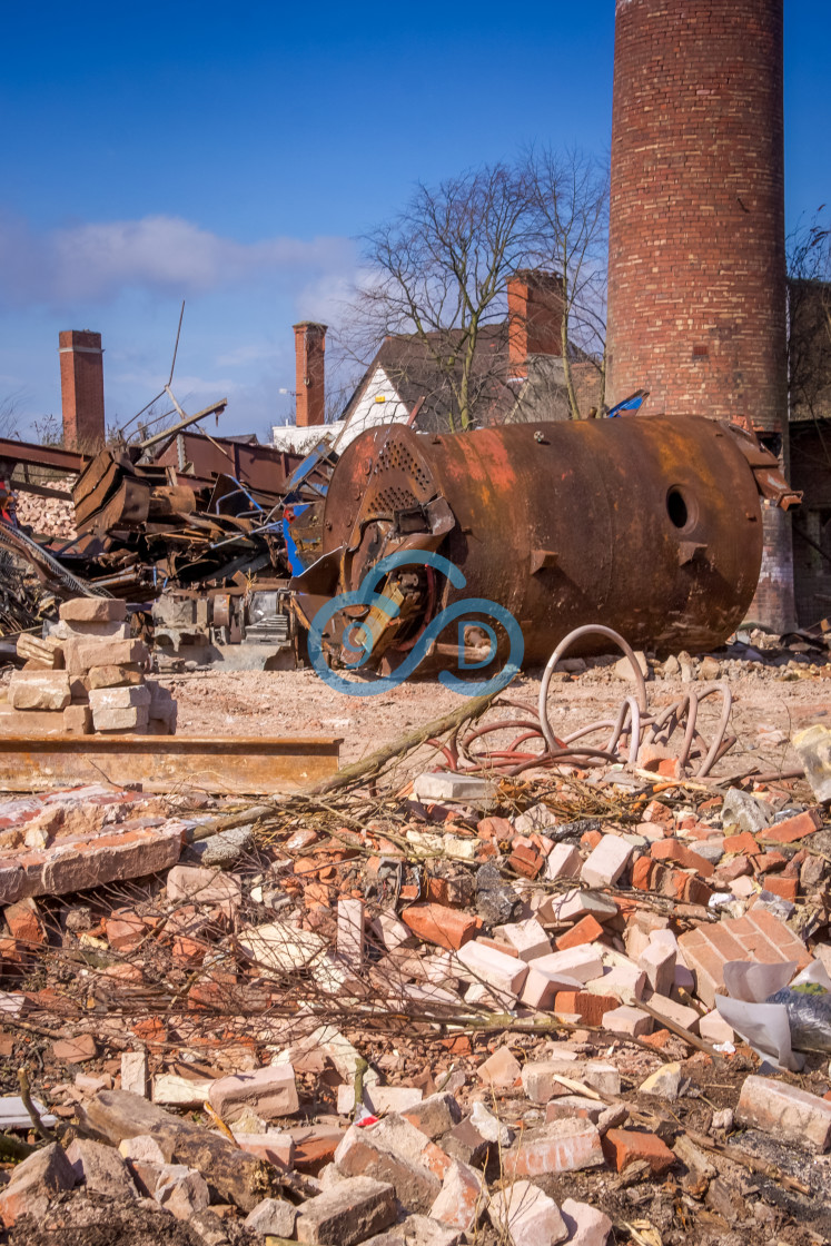 "Mansfield General Hospital Demolition" stock image