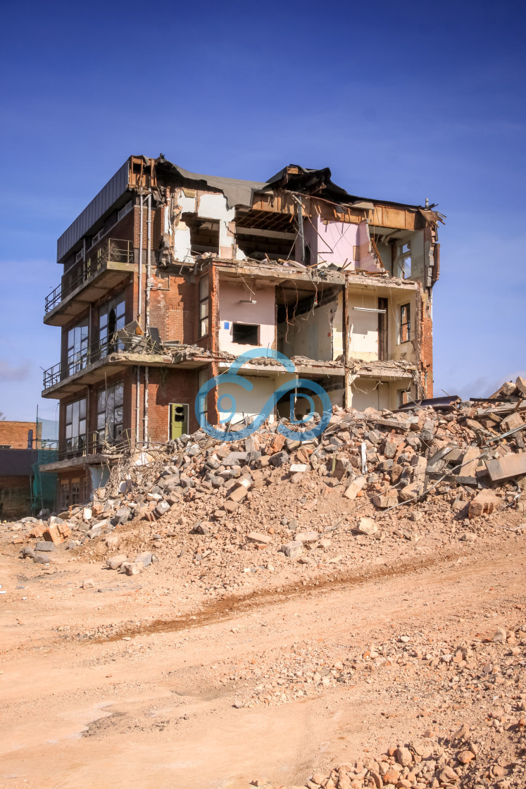 "Mansfield General Hospital Demolition" stock image