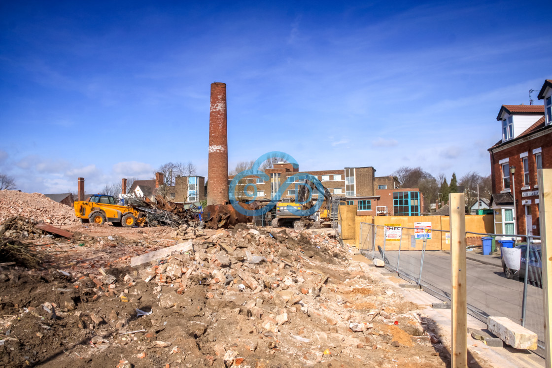 "Mansfield General Hospital Demolition" stock image