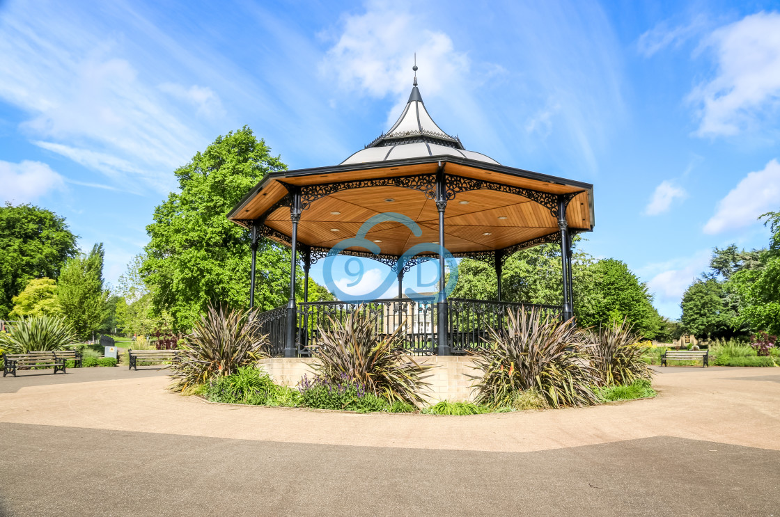 "Carr Bank Park Bandstand, Mansfield" stock image