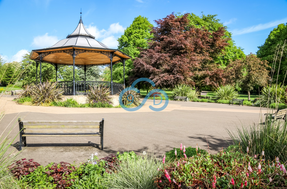 "Carr Bank Park Bandstand, Mansfield" stock image