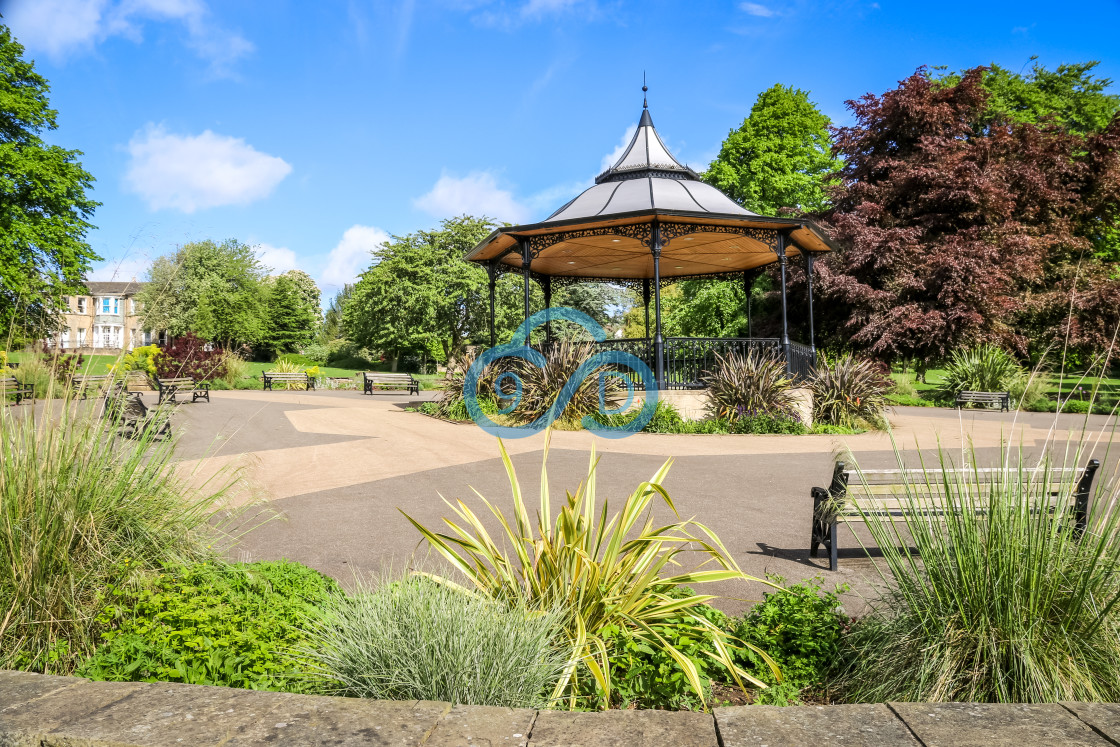 "Carr Bank Park Bandstand, Mansfield" stock image