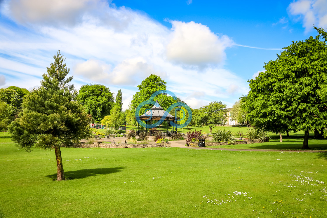 "Carr Bank Park Bandstand, Mansfield" stock image