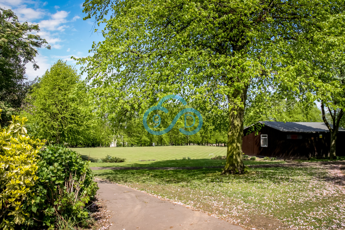 "Yeoman Hill Park, Mansfield Woodhouse" by Julian Wright - £5.00 "Yeoman Hill Park, Mansfield Woodhouse" stock image