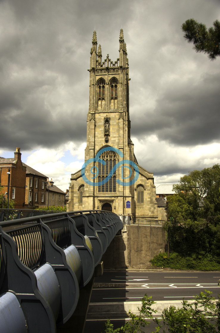 "St Mary's Catholic Church, Derby" stock image