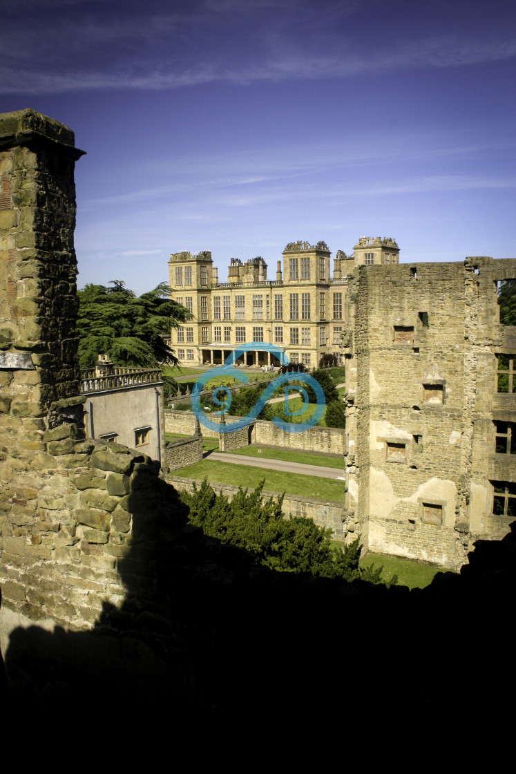 "Hardwick Hall, Derbyshire" stock image