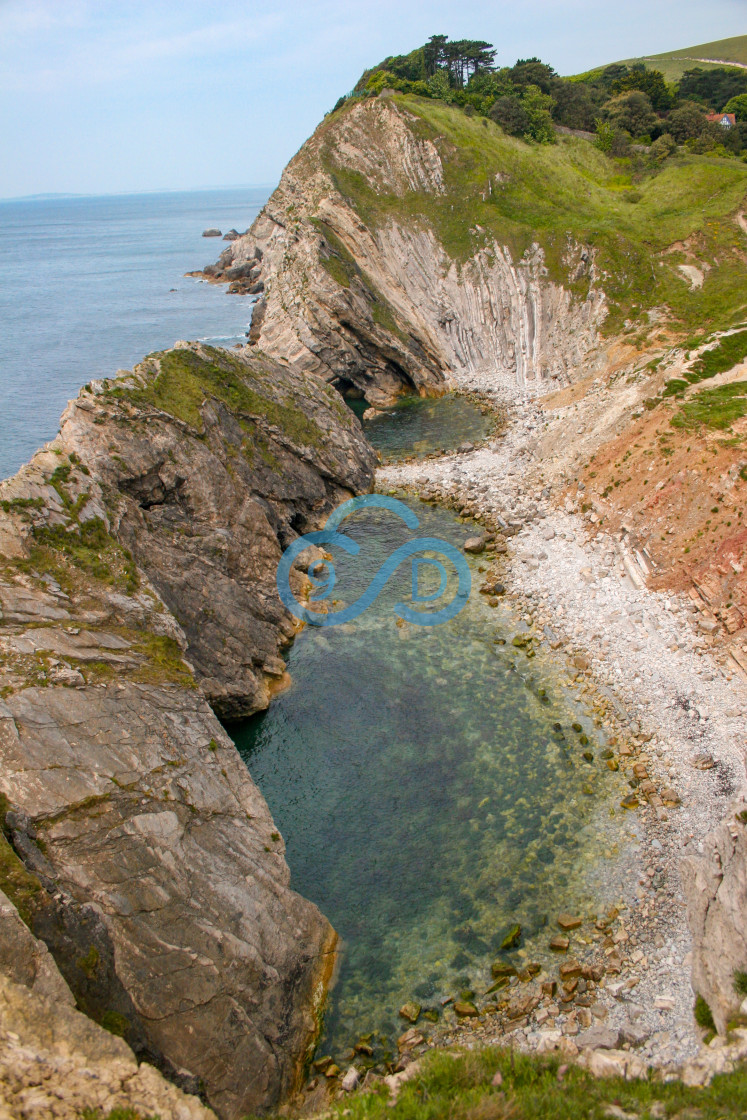 "Lulworth Crumple, Dorset" stock image