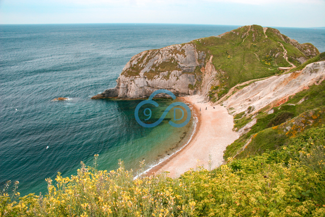 "Man O'War Beach, Dorset" stock image