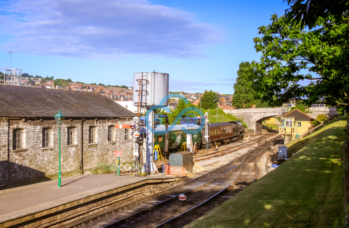 "Swanage Railway Station, Dorset" stock image