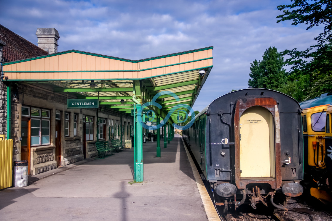 "Swanage Railway Station, Dorset" stock image