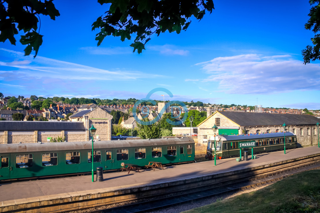 "Swanage Railway Station, Dorset" stock image