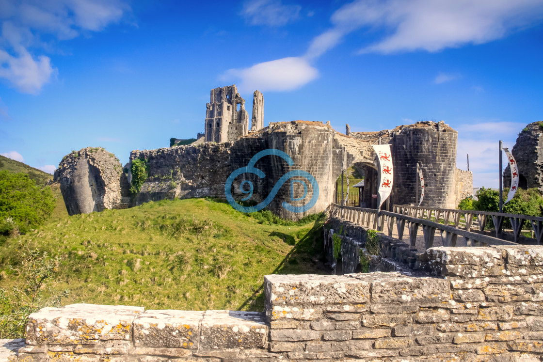 "Corfe Castle, Dorset" stock image