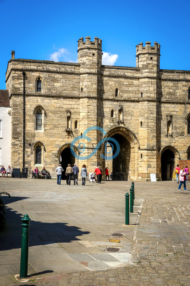 "Exchequer Gate, Lincoln" stock image