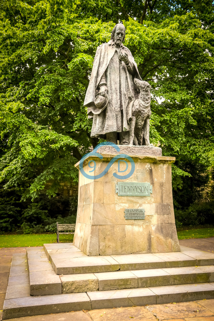 "Alfred Tennyson Statue" stock image