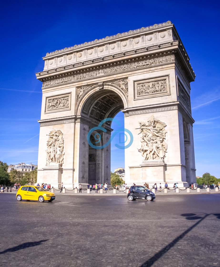 "The Arc de Triomphe, Paris" stock image