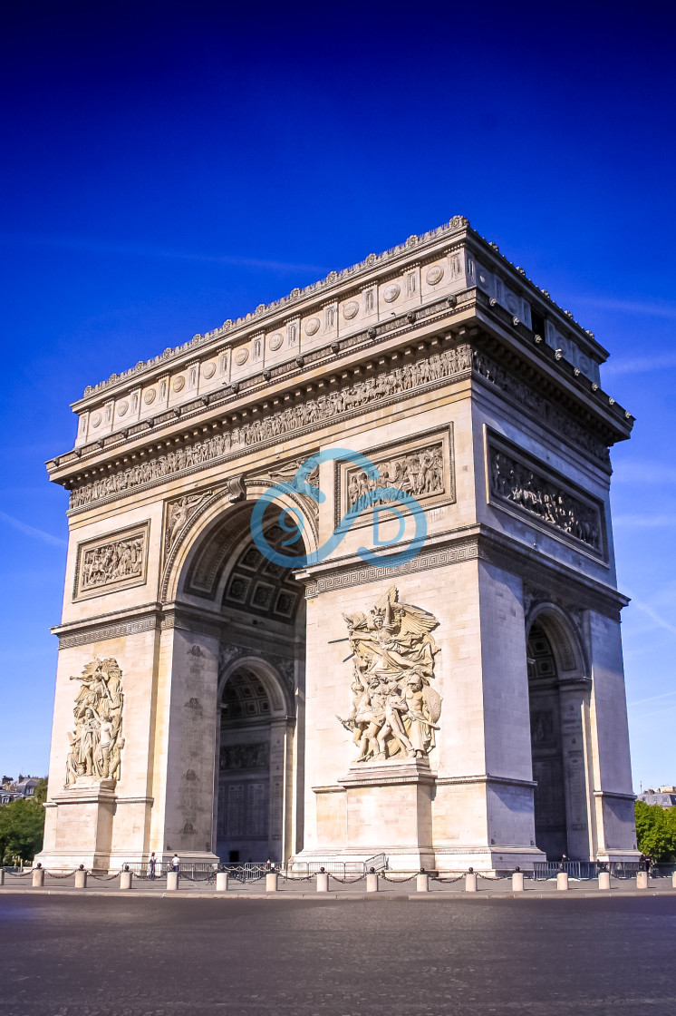 "The Arc de Triomphe, Paris" stock image