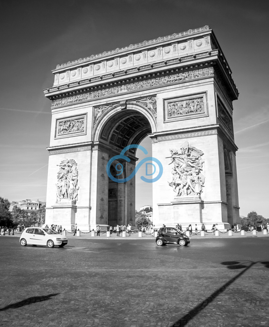 "The Arc de Triomphe, Paris" stock image