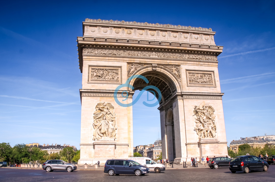 "The Arc de Triomphe, Paris" stock image