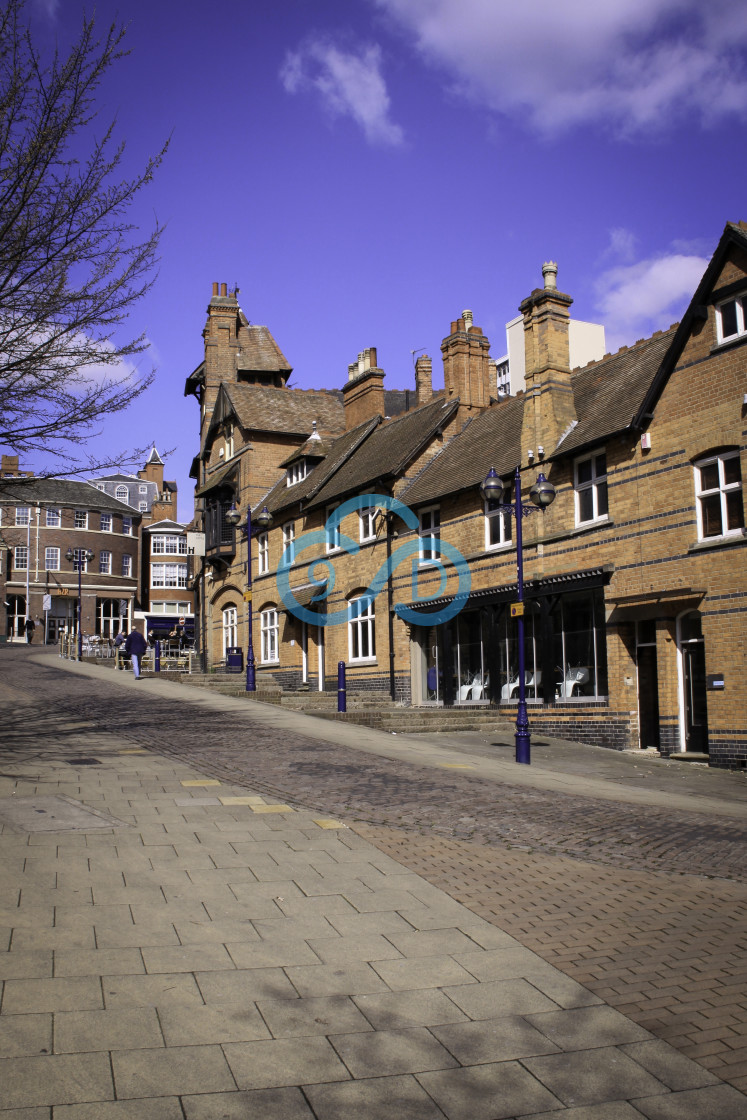 "Buildings on Castle Road, Nottingham" stock image