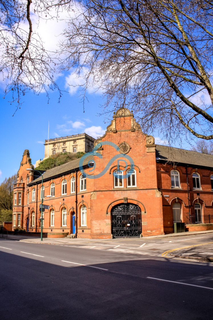 "Nottingham Castle" stock image