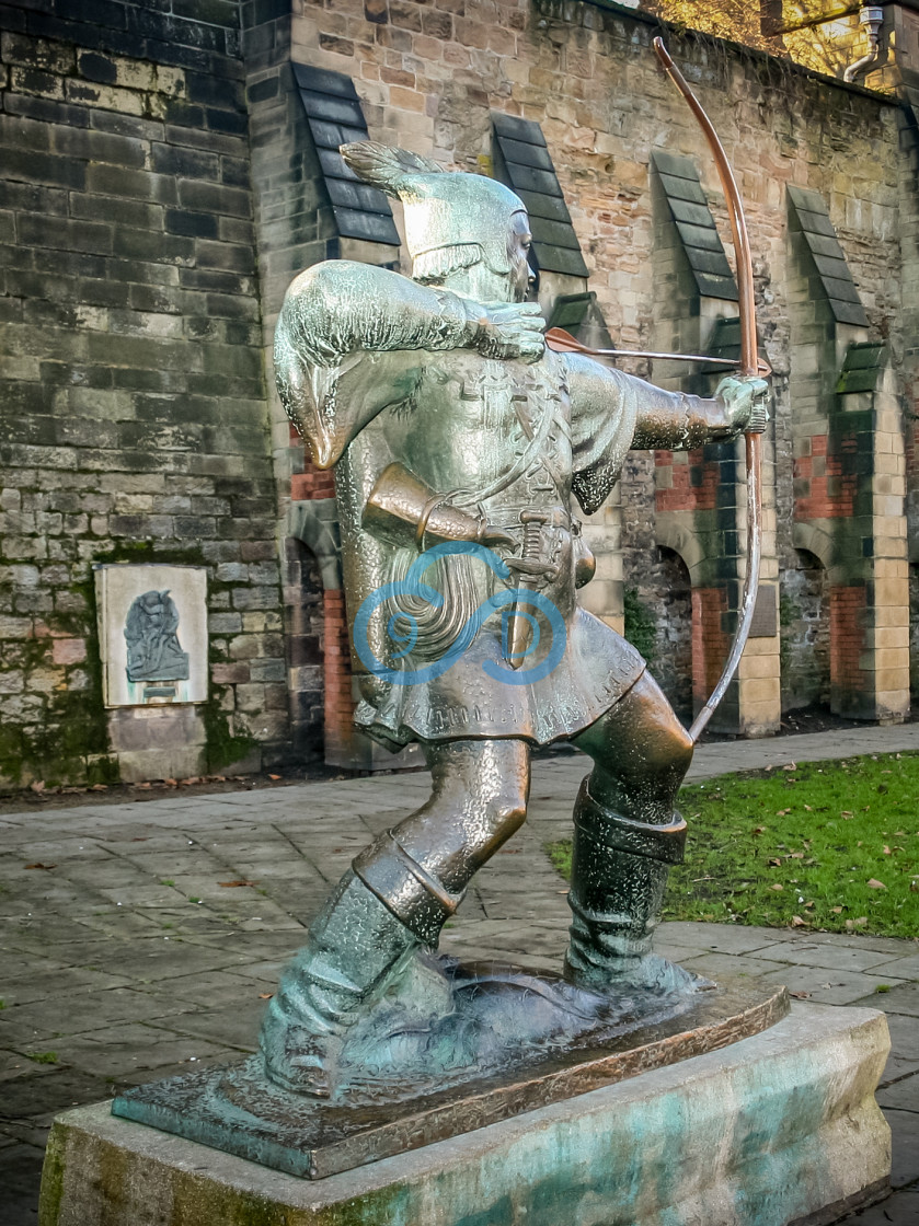 "Robin Hood Statue, Nottingham" stock image