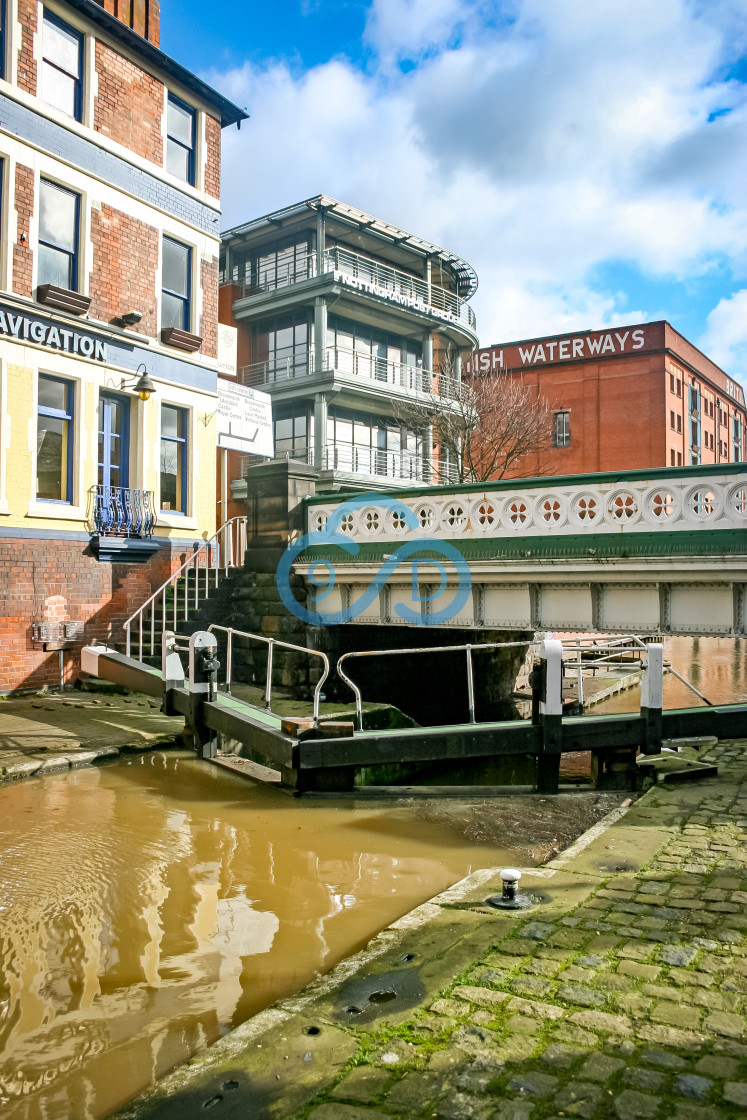 "Canal Locks, Nottingham" stock image