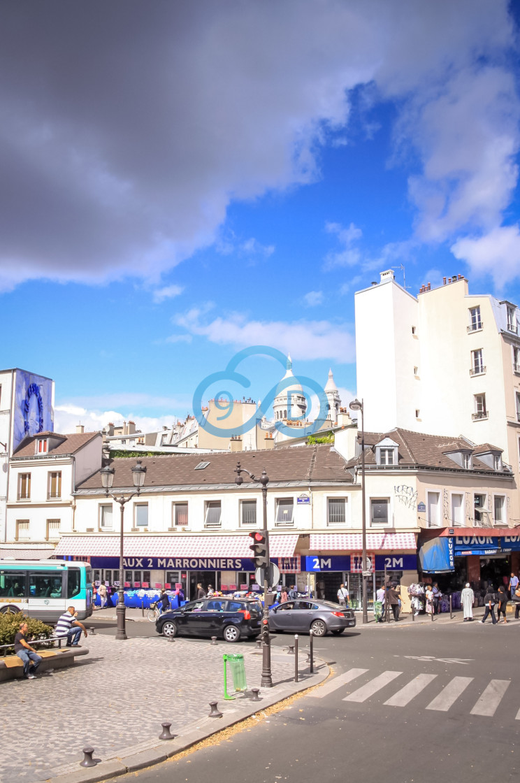 "Montmartre Streets, Paris" stock image