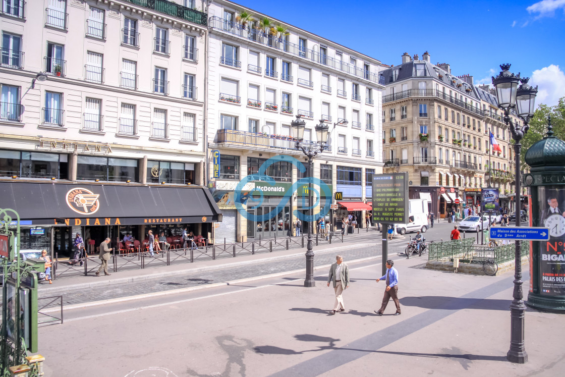 "Montmartre Streets, Paris" stock image