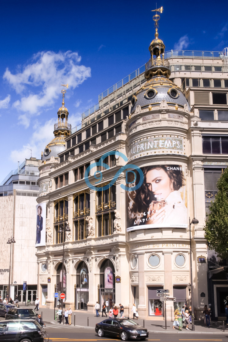 "Au Printemps Building, Paris" stock image