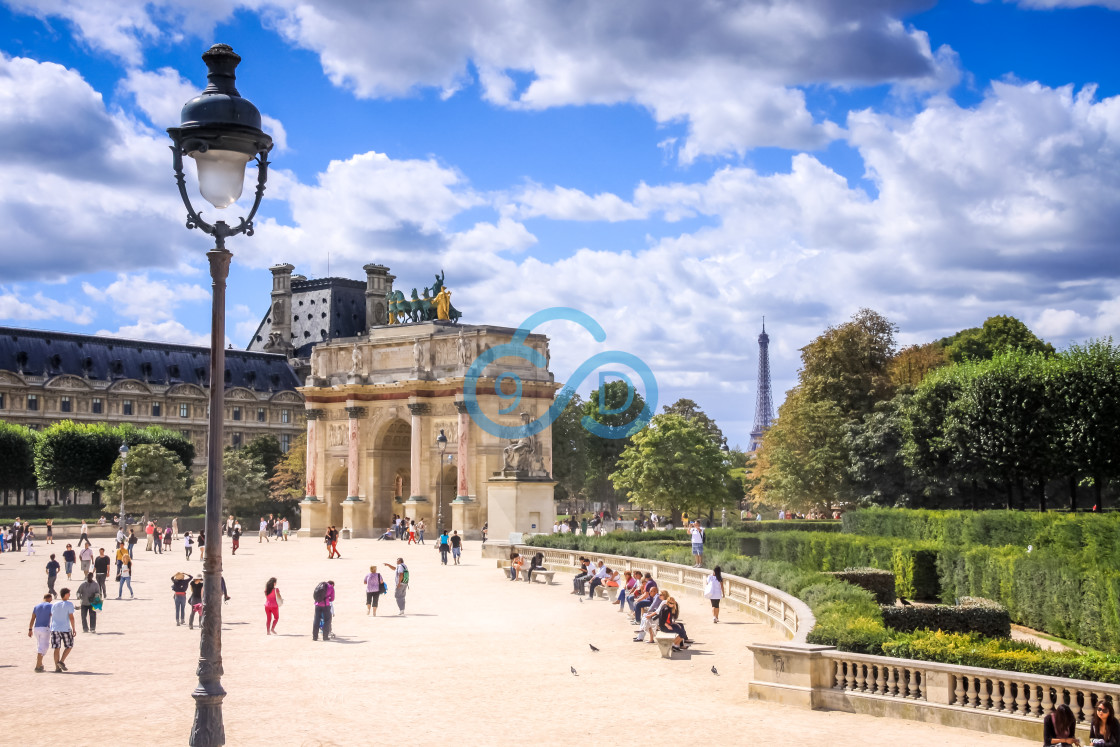 "Arc de Triomphe du Carrousel, Paris" stock image