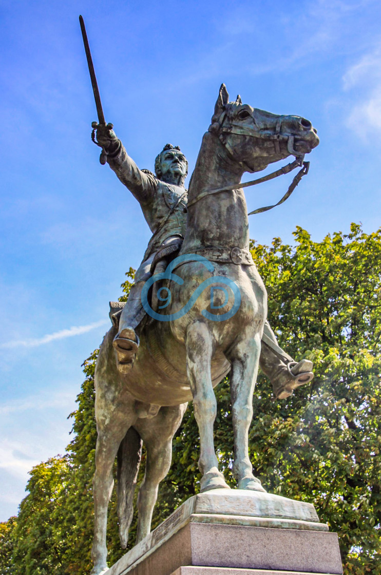 "Simon Bolivar Statue, Paris" stock image