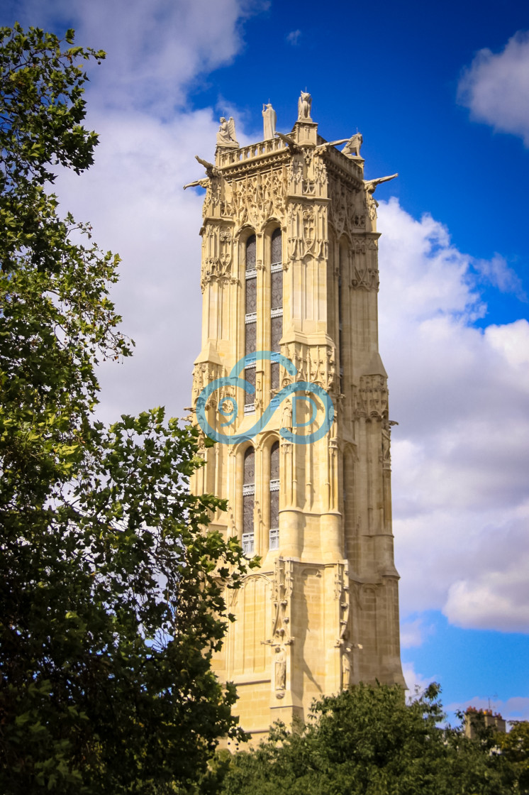 "Tour Saint-Jacques, Paris" stock image