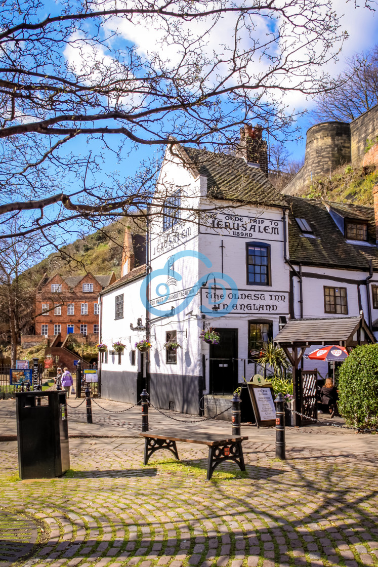 "Ye Olde Trip to Jerusalem, Nottingham" stock image