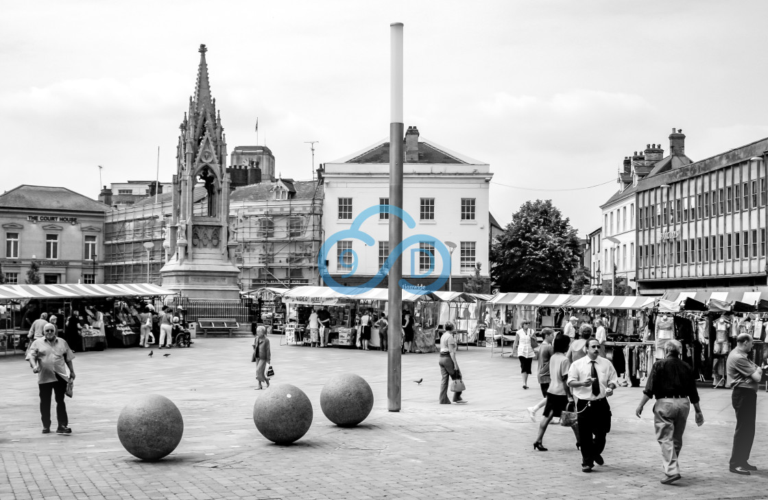 "Mansfield Market Place 2006" stock image