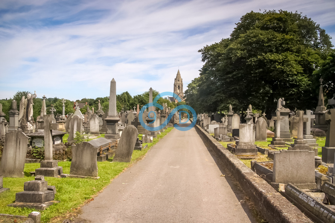 "Rock Cemetery, Nottingham" stock image